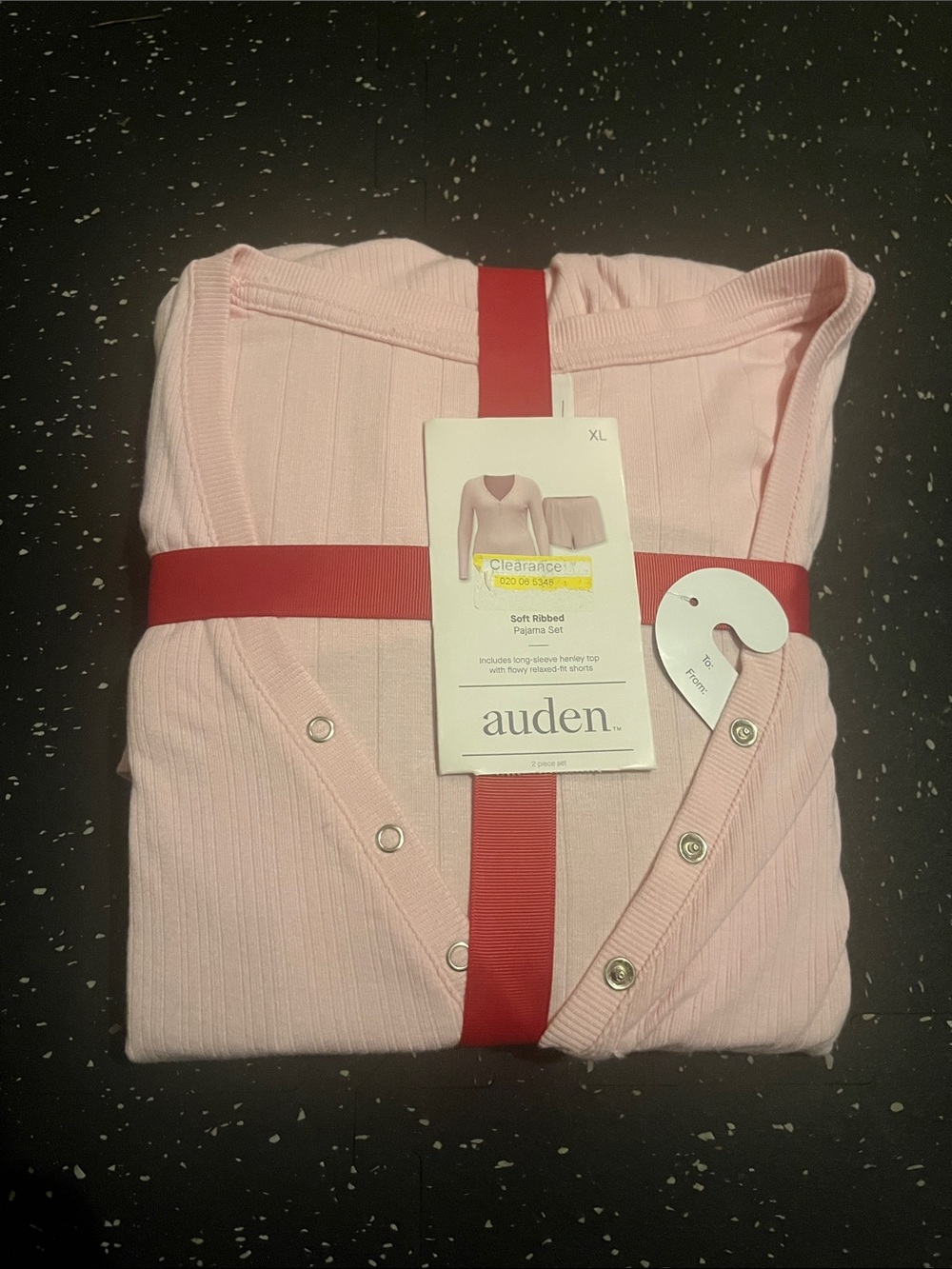 Auden Ribbed Pajama Set - Pale Pink